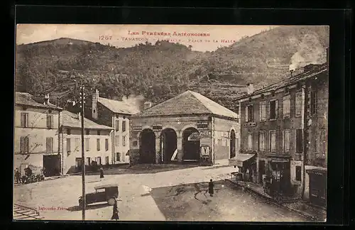 AK Tarascon, La Halle, Place de la halle