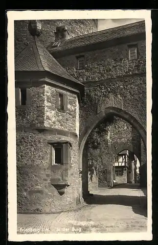 AK Friedberg i. Hessen, Tordurchblick in der Burg