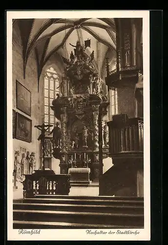 AK Römhild, Hochaltar der Stadtkirche