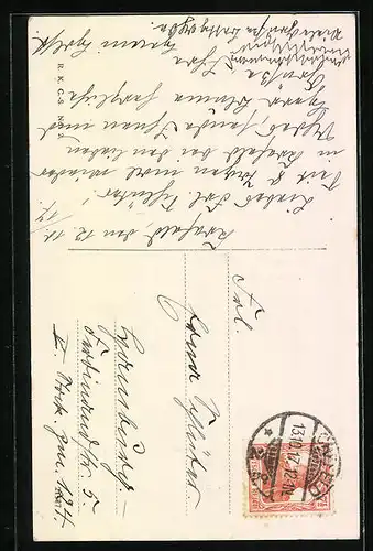 AK Crefeld, Brunnengruppe a. d. Hohenzollernstrasse