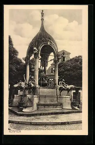 AK Kempten, Brunnen in der Stadt