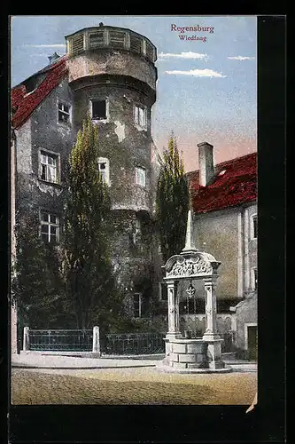 AK Regensburg, Ziehbrunnen am Wiedfang