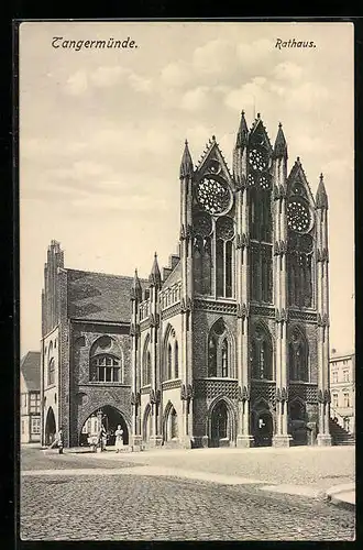 AK Tangermünde, Fassade des Rathaus