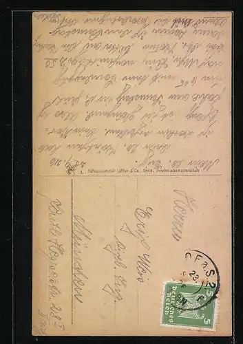 AK Hof i. B., am Restaurant Theresienstein