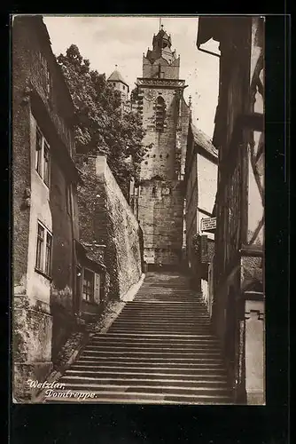 AK Wetzlar a. L., am Fusse der Domtreppe