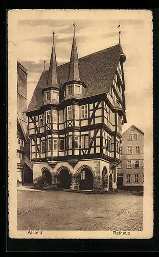 AK Alsfeld, Blick auf das Rathaus