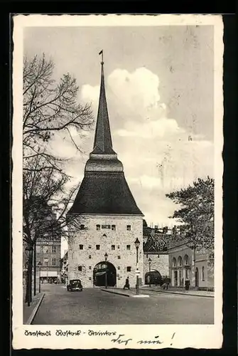 AK Rostock i. M., vor dem Steintor