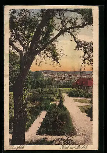 AK Bielefeld, Blick auf Bethel mit der Stadt im Hintergrund