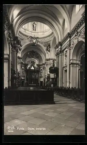 AK Fulda, Inneres des Dom mit Altar