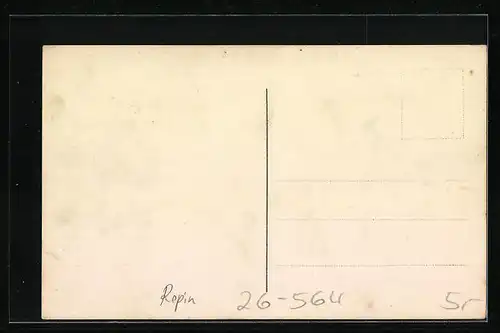 Künstler-AK sign. Repin: Menschen um einen Tisch versammelt, ein mann verfasst ein Schriftstück