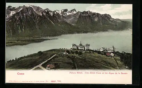 AK Caux, Palace Hotel, Grd. Hotel Caux et les Alpes de la Savoie