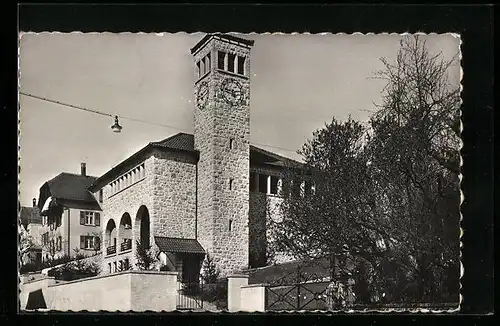 AK Moutier, Temple allemand, Rue Neuve