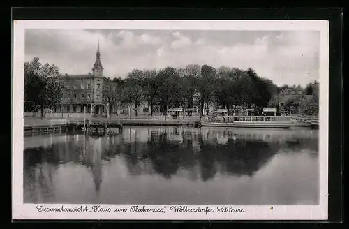AK Woltersdorf, Gaststätte Behle, Haus am Flakensee