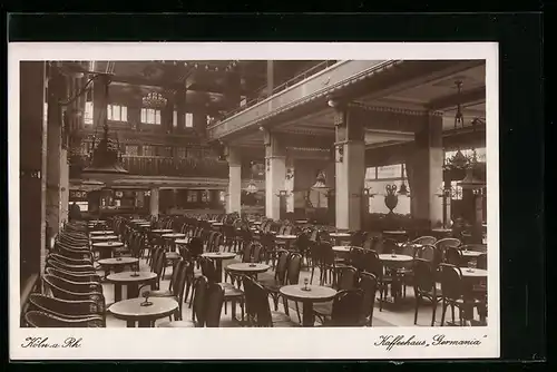 AK Köln a. Rh., Café & Konzerthaus Germania, Hohestrasse Ecke Gürzenichstrasse