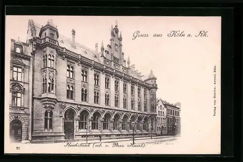 AK Köln a. Rh., Reichsbank, erbaut von Max Hasak