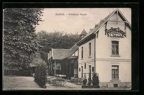 AK Aachen, Gasthaus Forsthaus Siegel im Stadtwald