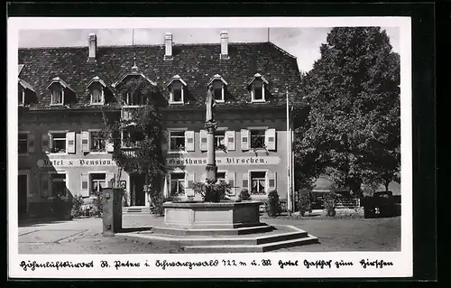 AK St. Peter i. Schwarzwald, Hotel & Gasthaus zum Hirschen