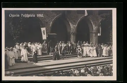 AK Chorin, Festspiele 1910 am Kloster