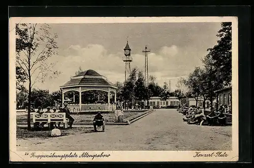 AK Altengrabow, Truppenübungsplatz, Konzert-Platz