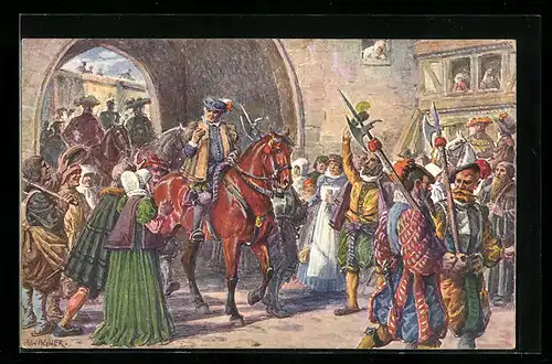 Künstler-AK Cassel, Festpostkarte zur Tausendjahrfeier 1913, Landgraf Philipp der Grossmütige