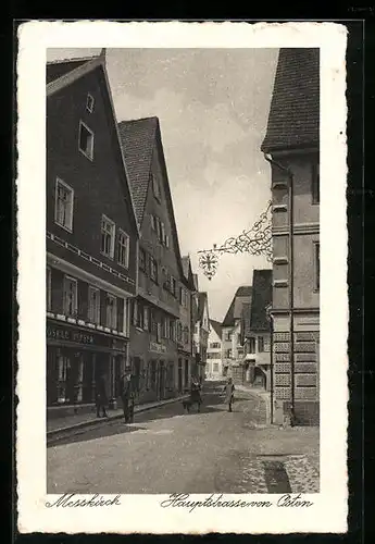 AK Messkirch, Hauptstrasse von Osten