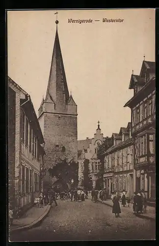 AK Wernigerode, Blick auf Westerntor