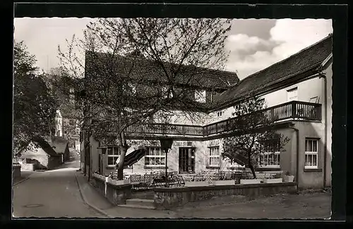 AK Lindenfels i. Odw., Gasthaus u. Pension Altes Rauch`sches Haus, Bes. Heinrich Rauch