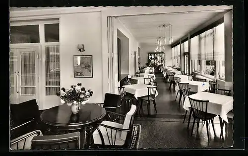 AK Bad Ems a. d. Lahn, Eisenbahner-Erholungsheim Haus Lindenbach, Innenansicht