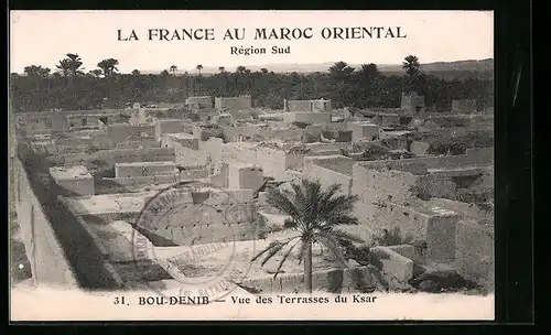 AK Bou-Denib, Vue des terrasses du Ksar