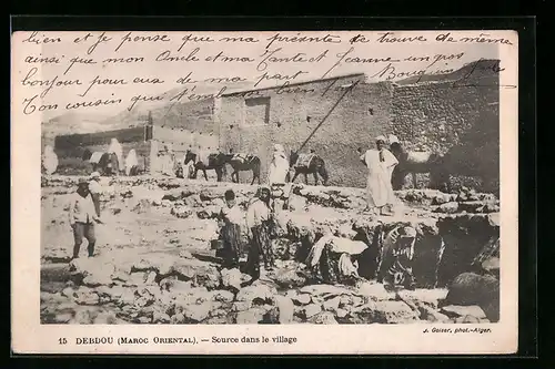 AK Debdou, Source dans le village