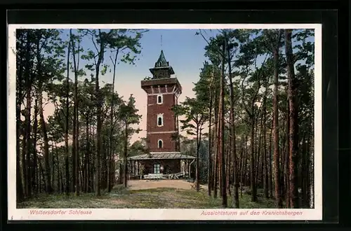 AK Woltersdorfer Schleuse, Aussichtsturm auf den Kranichsbergen