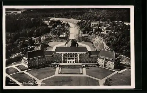 AK Tönsheide bei Innien, Krankenhaus aus der Vogelschau