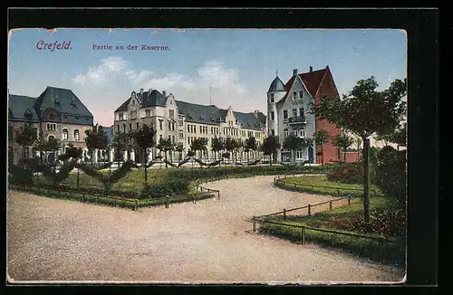 AK Crefeld, Partie an der Kaserne