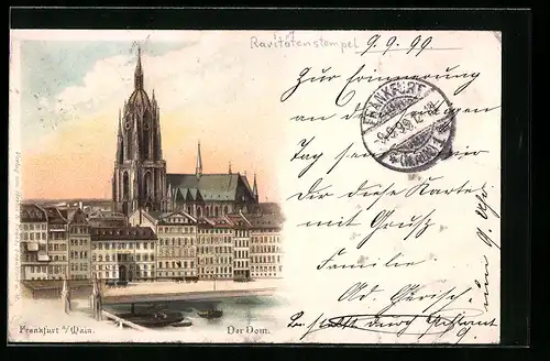 Lithographie Alt-Frankfurt, Dom
