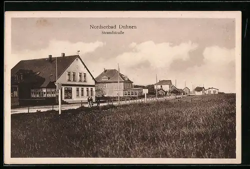 AK Duhnen / Nordseebad, Strandstrasse