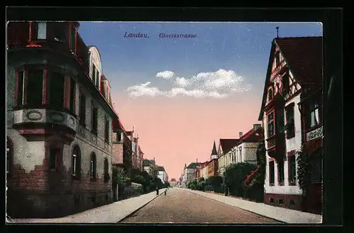 AK Landau / Pfalz, Glaciesstrasse