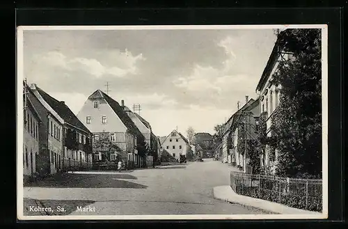AK Kohren /Sa., Partie am Markt