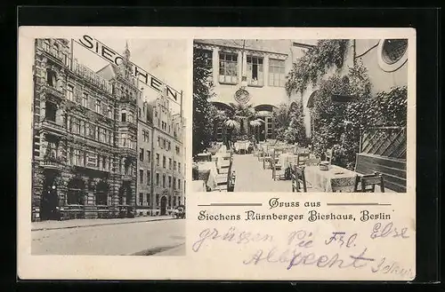 AK Berlin, Siechens Nürnberger Bierhaus, Behrenstrasse