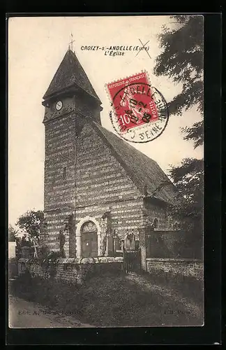 AK Croizy-sur-Andelle, l`Église