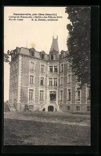 AK Montcauvaire, Collège de Normandie, Pavillon des Tilleuls, Facade Ouest