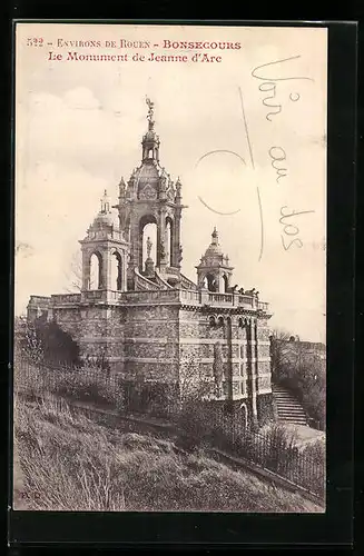 AK Elbeuf, Bonsecours, le Monument de Jeanne d`Arc