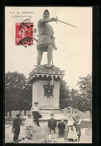 AK Harfleur, la Statue de Crouchy