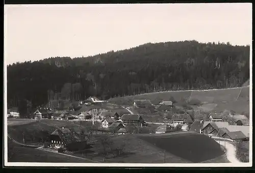 Fotografie unbekannter Fotograf, Ansicht Enggistein, Panorama der Ortschaft