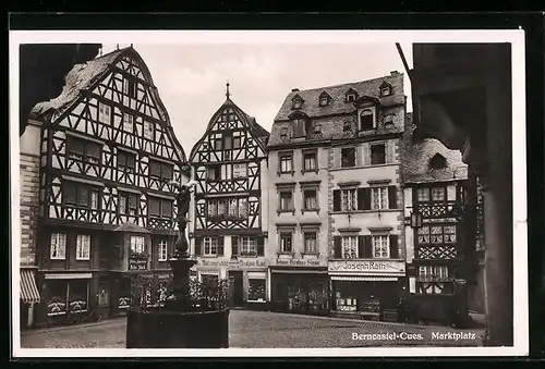 AK Berncastel-Cues, Partie auf dem Marktplatz