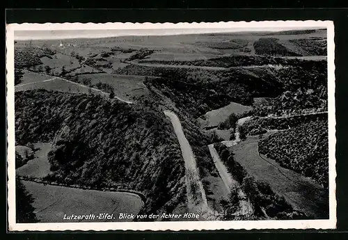 AK Lutzerath /Eifel, Blick von der Achter Höhe