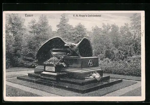 AK Essen, F. A. Krupps Grabdenkmal