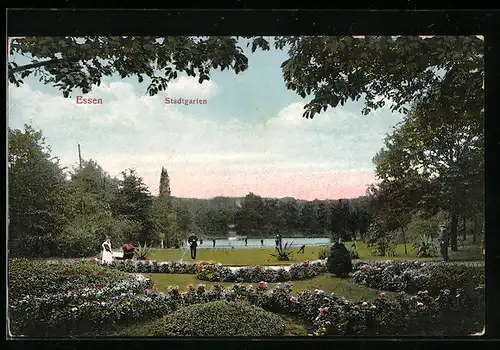 AK Essen, Anlagen im Stadtgarten