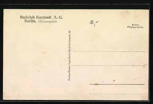 AK Berlin-Neukölln, Karstadt AG, Haus am Hermannplatz aus der Vogelschau