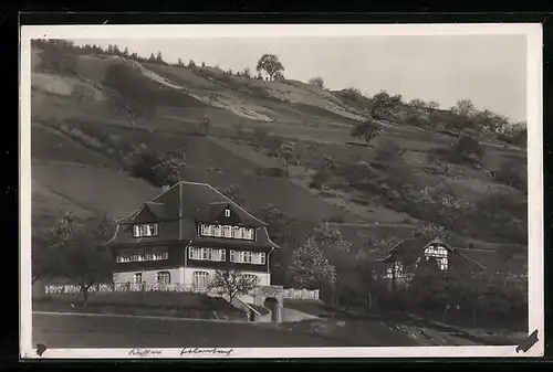 AK Bad Mergentheim, Hotel-Kaffee Erlenbachtal H. Schäffler mit Umgebung