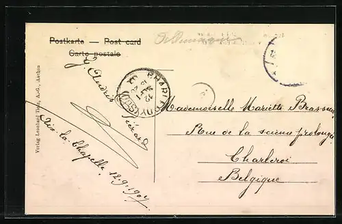 AK Aachen, Heinrichsallee, Blick vom Hansemannplatz